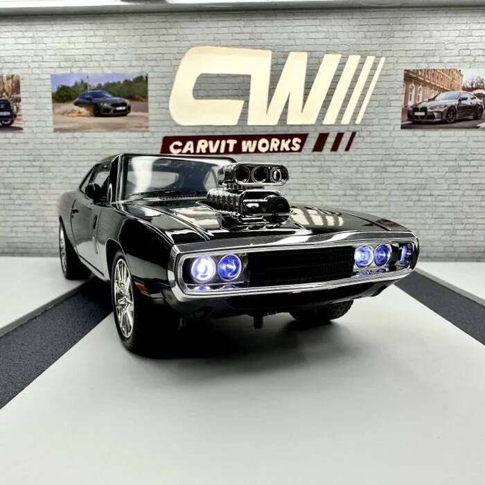 Машинка металлическая Dodge Charger Доминика Торетто из фильма Форсаж ...