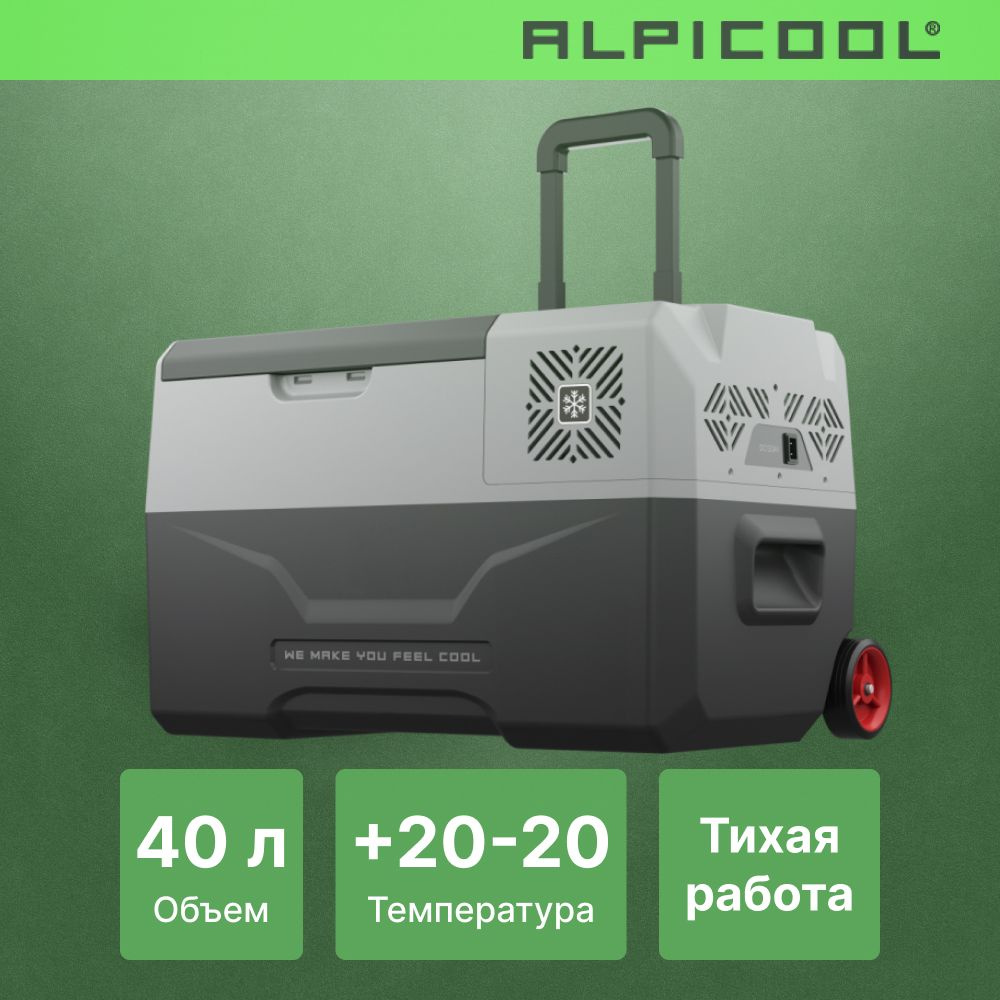 Автохолодильник компрессорный Alpicool CX40/ Автохолодильник 12в на 40  литров - купить с доставкой по выгодным ценам в интернет-магазине OZON  (825542489)