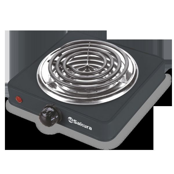 настольная плита OMEGAAVTO Электроплита SAKURA ПЭ-08В 1500Вт 145мм ...