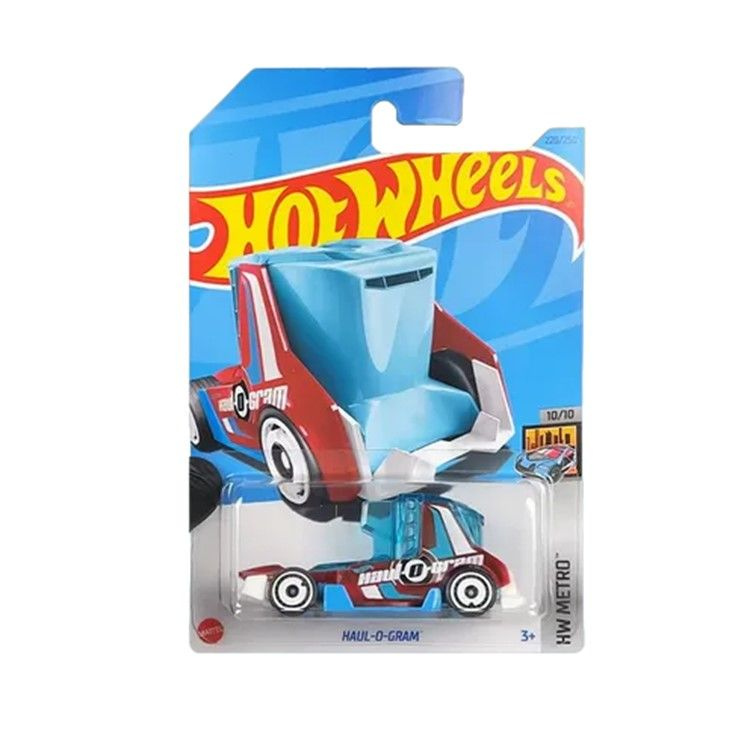 HKG95 Машинка металлическая игрушка Hot Wheels коллекционная модель Haul-O-Gram голубой;красный  #1