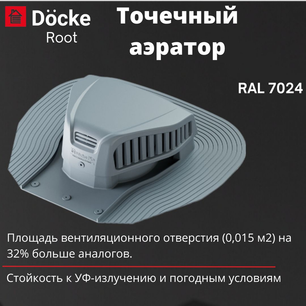 Точечный аэратор Docke Root, RAL 7024 серый - купить с доставкой по  выгодным ценам в интернет-магазине OZON (1312140412)