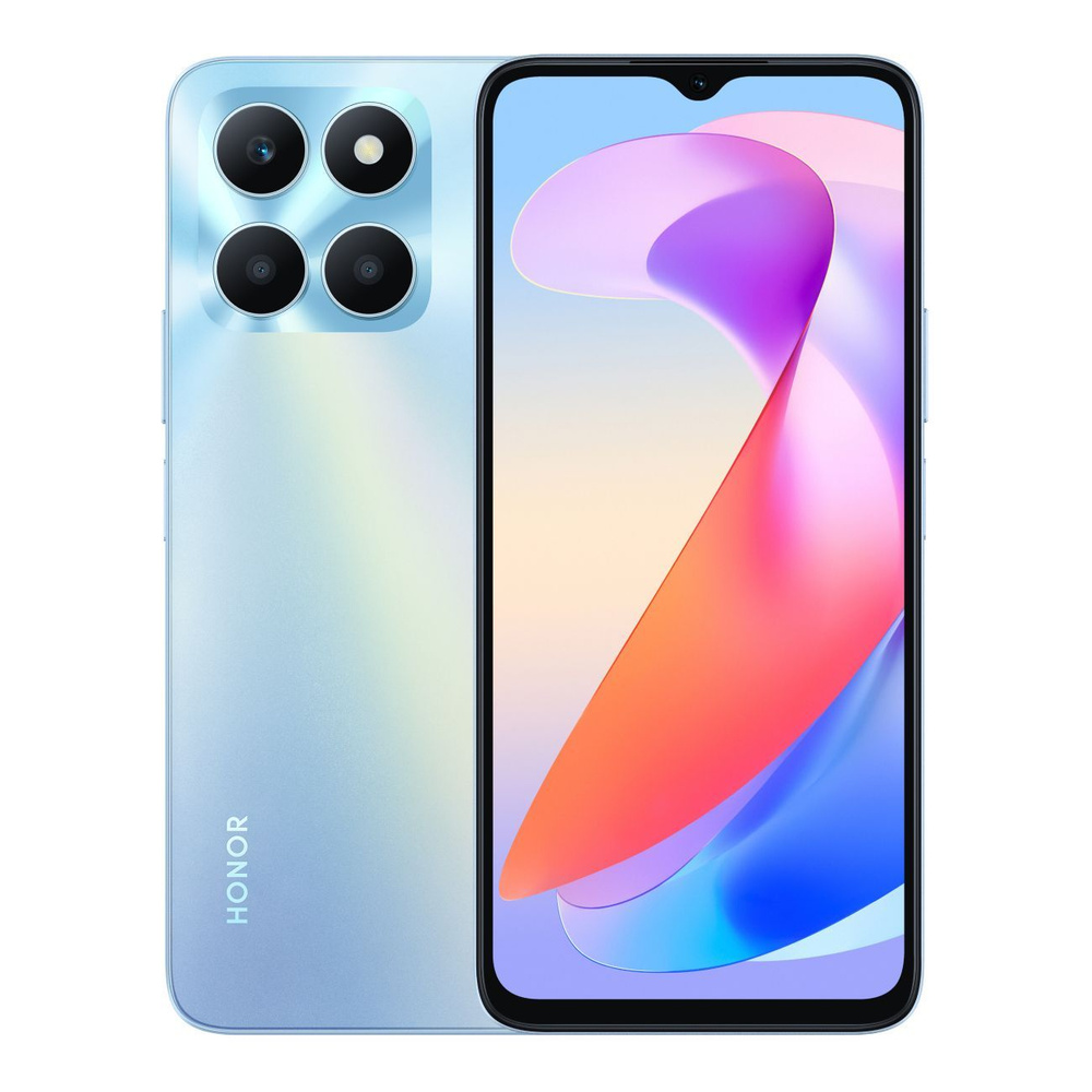 Honor Смартфон X6A 4/128 ГБ, синий