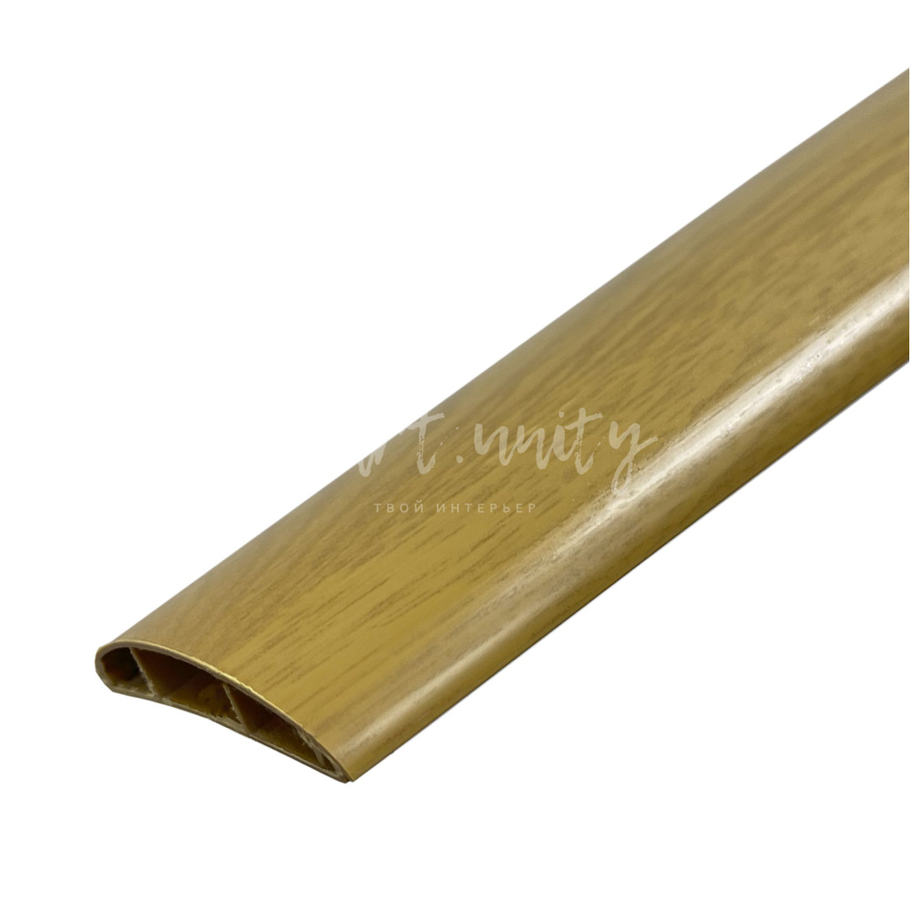 Наличник для двери ПВХ с кабель-каналом 2200х65х15 мм орех миланский ...