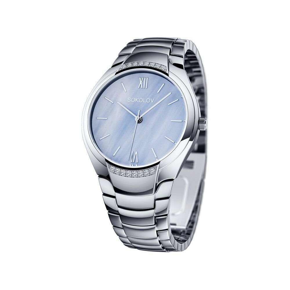 Женские стальные наручные часы SOKOLOV на браслете, 603.71.00.601.02.01 ...