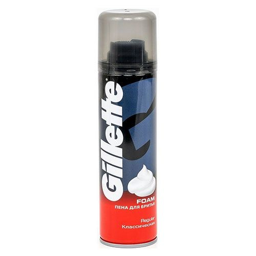Gillette Пена для бритья Regular, 200 мл - купить с доставкой по ...