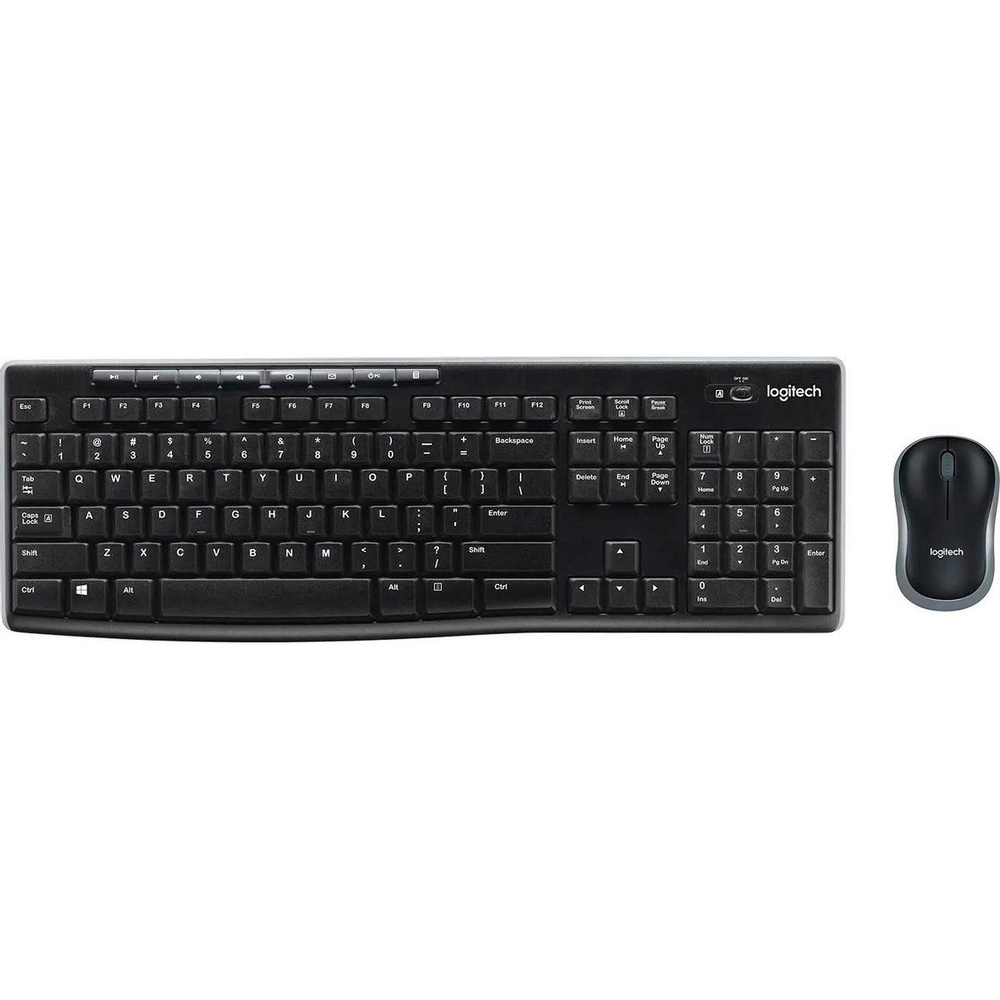 Комплект (клавиатура и мышь) Logitech MK270, USB, беспроводной, EN ...