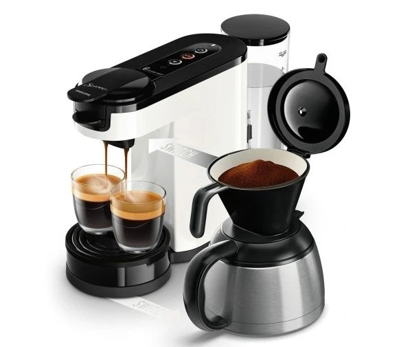 Капсульная кофемашина Philips Senseo Switch1, белый купить по выгодной ...