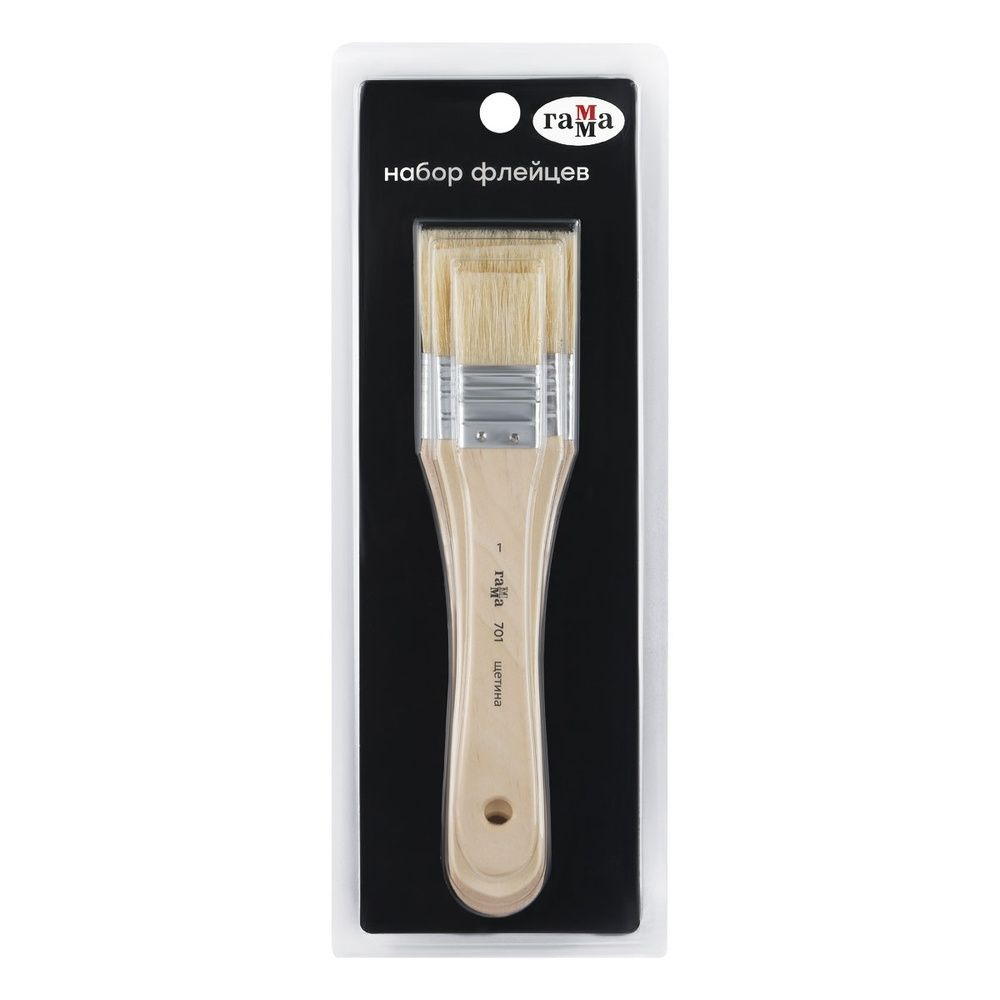 Набор художественных кистей Гамма щетина, 3 штуки, №1,3,4 (701021343 ...