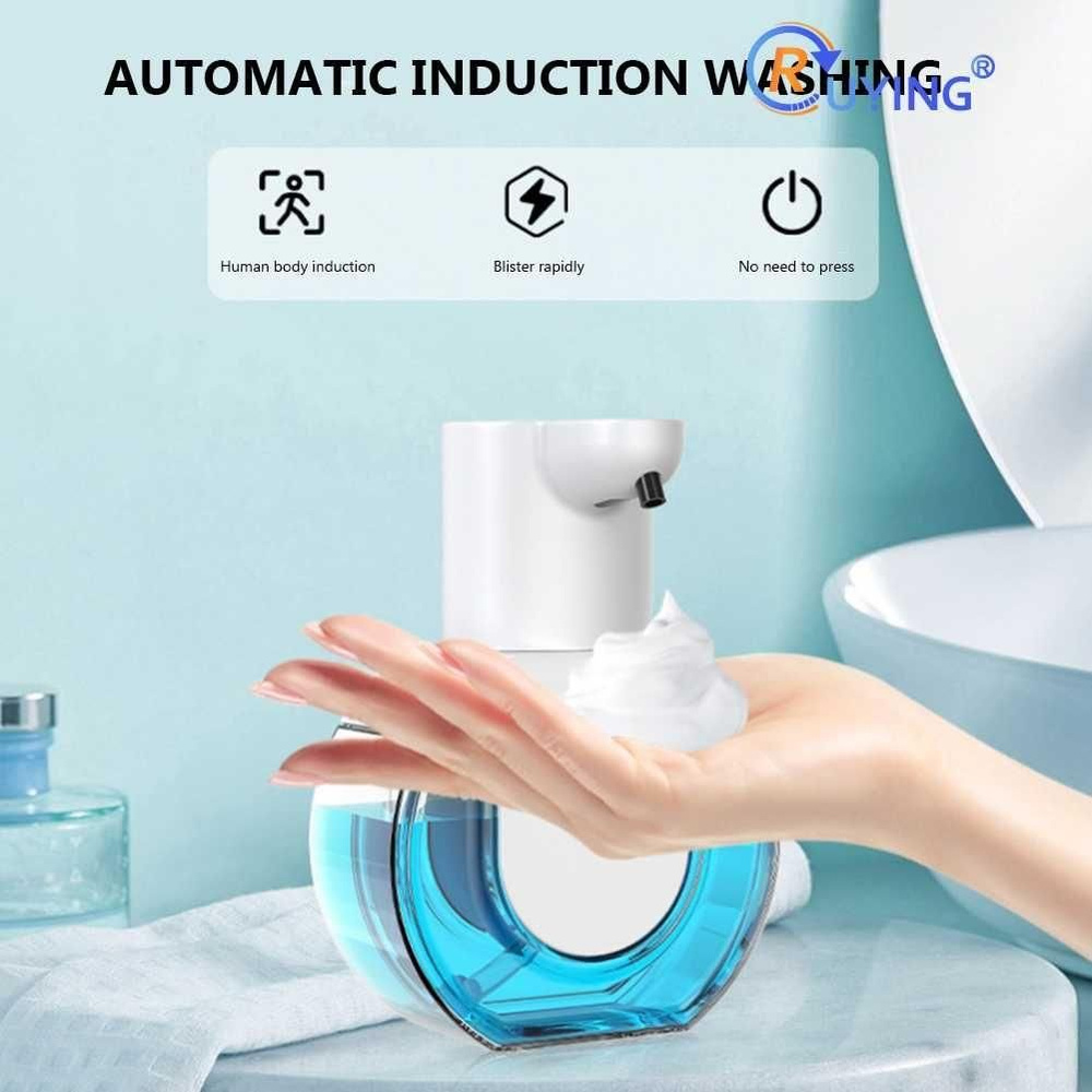 Автоматический сенсорный дозатор мыла настенный перезаряжаемый умный ...