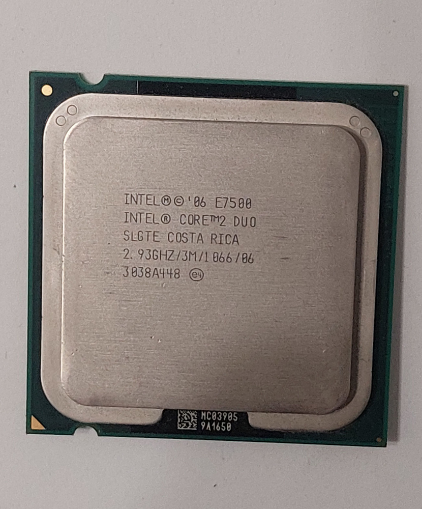 Intel Процессор e7500 Core 2 Duo (775 сокет, 2 ядра, 2.93мгц, Wolfdale) OEM (без кулера)  #1