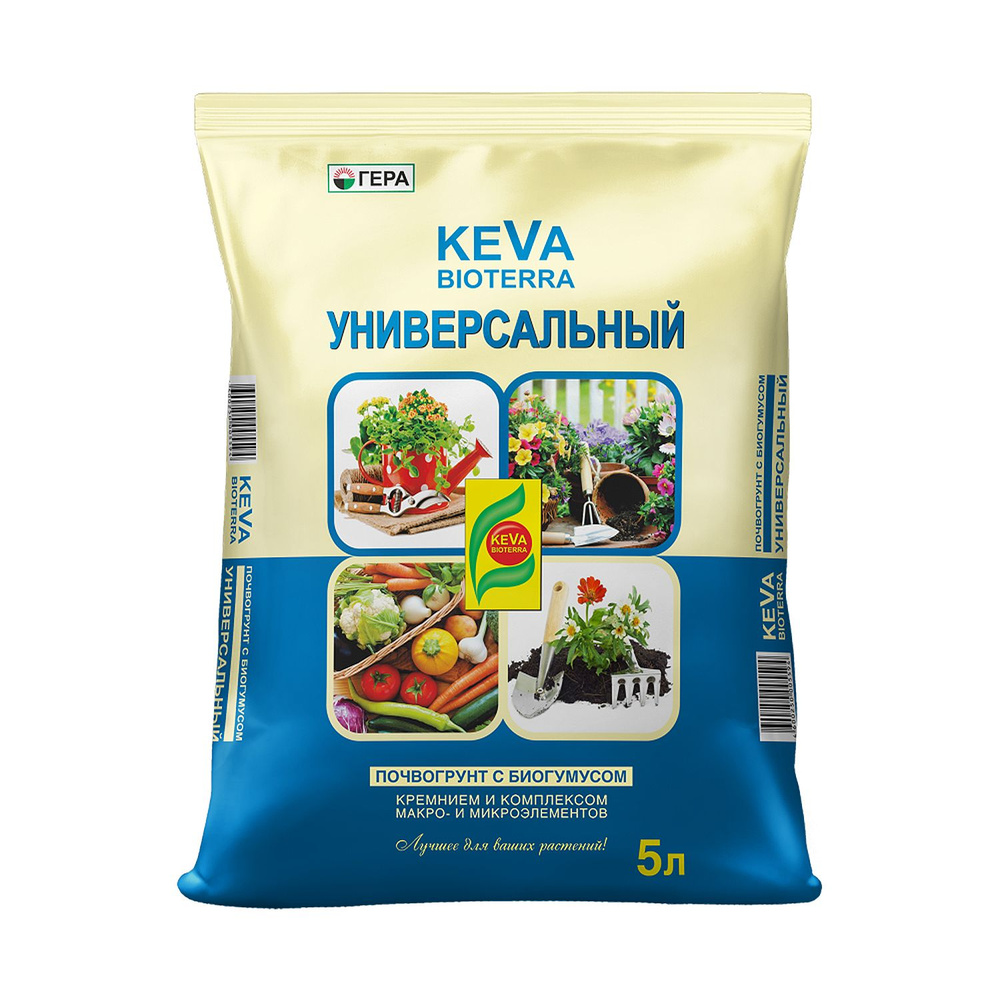 Грунт Гера Keva Bioterra 5 л универсальный #1