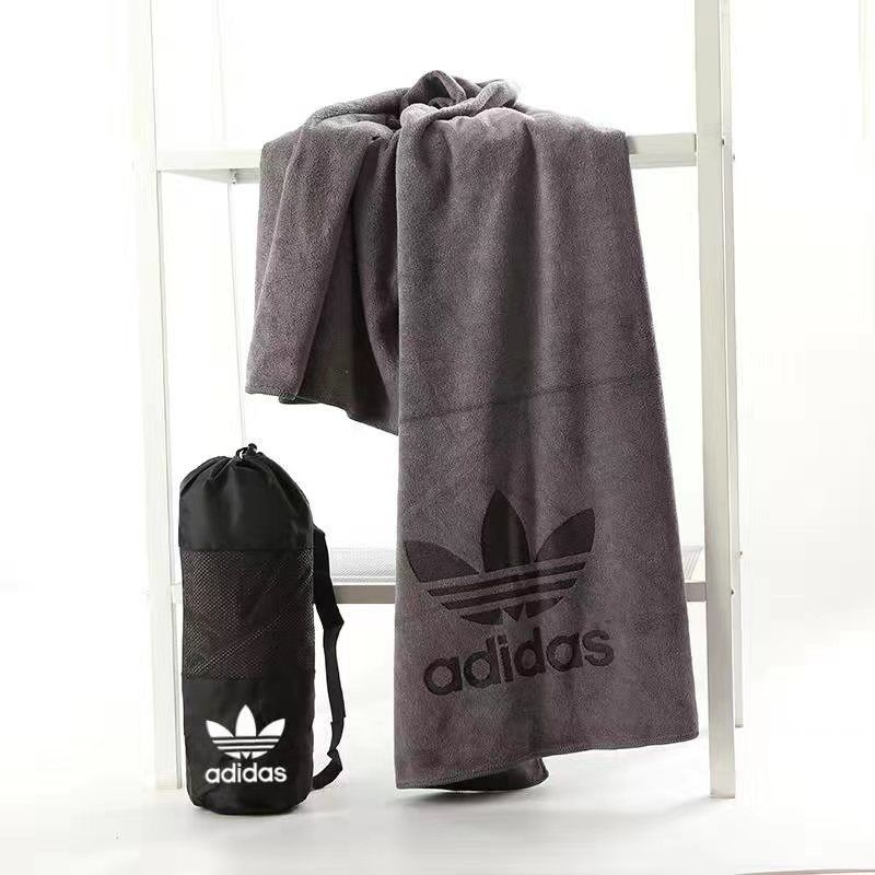 adidas Полотенце банное, Микроволокно, 70x140 см, черный, 1 шт. #1