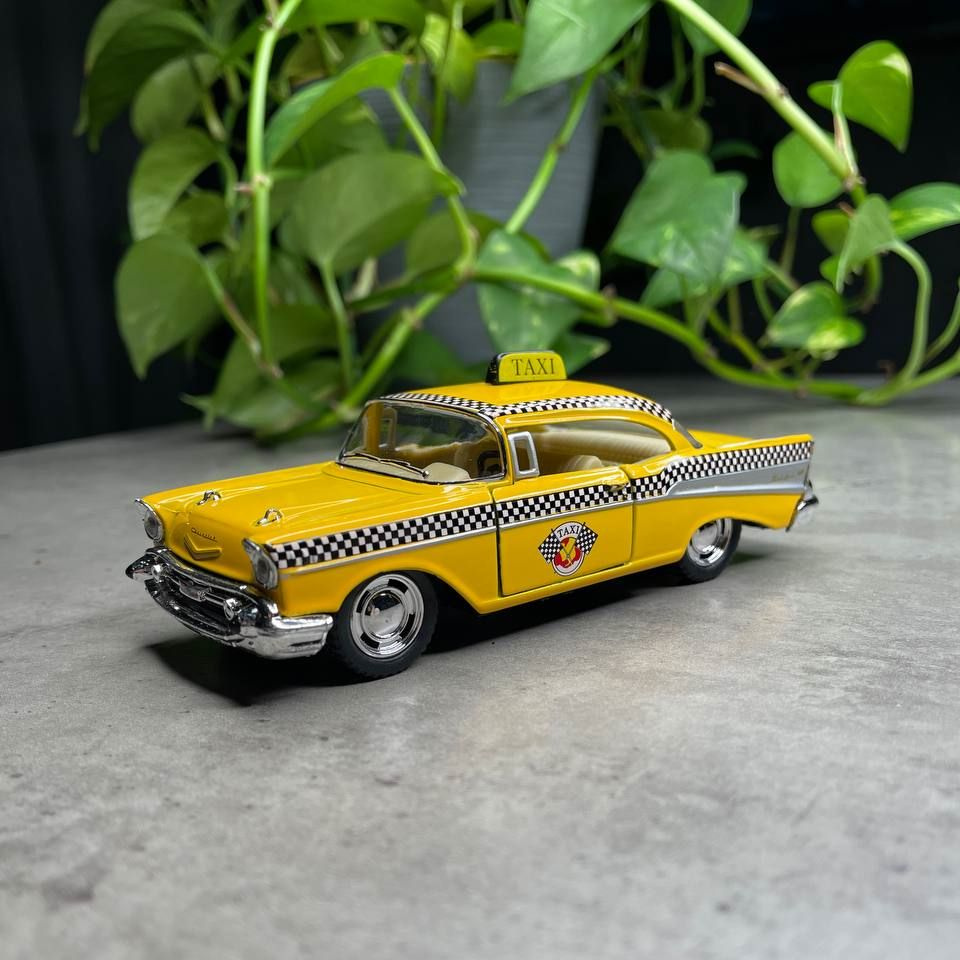 Металлическая машинка Шевроле Бел Эер Такси Chevrolet Bel Air Taxi 1957  Kinsmart 1:40 5325DKT инерционная, Такси - купить с доставкой по выгодным  ценам в интернет-магазине OZON (839959967)