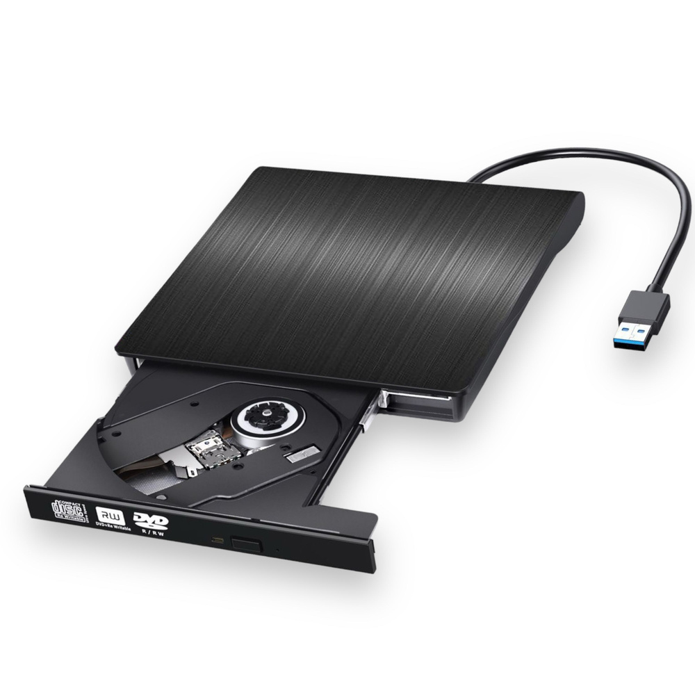 Внешний USB DVD-RW привод TLC ECD829 черный - купить с доставкой по ...