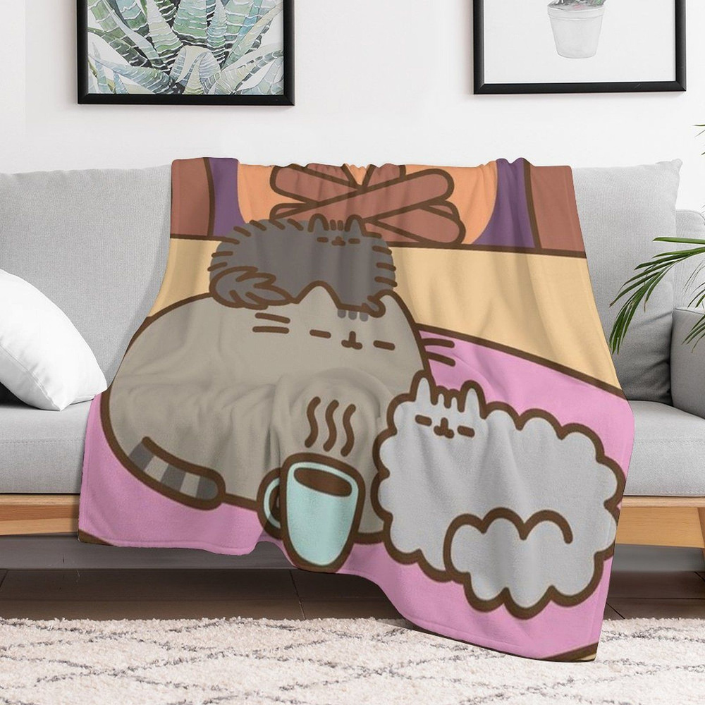 Pusheen Плед , Велсофт, 200х150 см #1