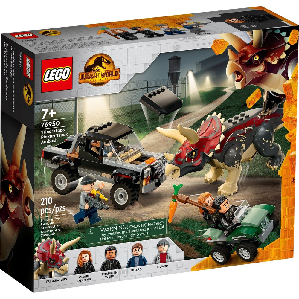 Конструктор LEGO Jurassic World 76950 Нападение трицератопса на пикап  #1