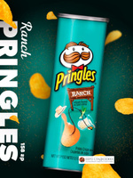 Чипсы Pringles Набор 4 вкуса + кола / Принглс набор MIX 4 вкуса + Coca ...