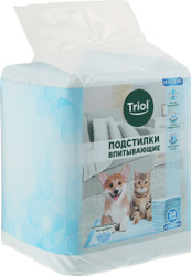 Подстилки для животных впитывающие "Triol", для туалета, 45 см х 60 см, 24 шт Triol
