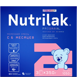 Молочная смесь Nutrilak Premium 2, с 6 месяцев, для поддержания иммунной системы, 1050 г Выгодный формат