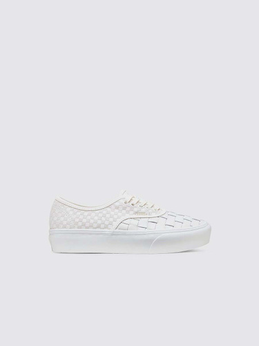 Vans white authentic store platform