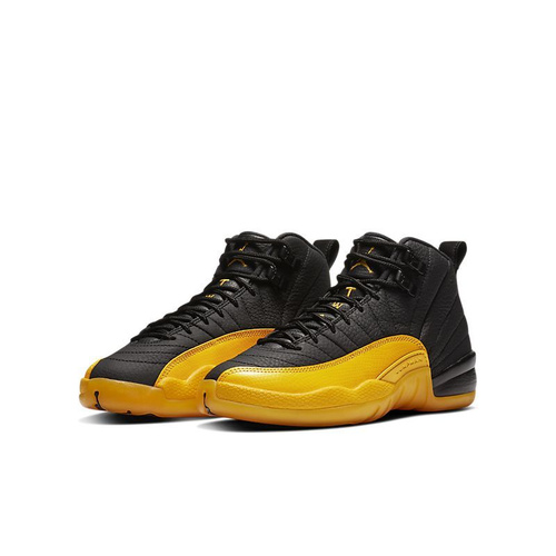 Air jordan 12 yellow and sales black