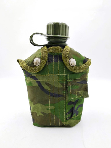 Фляга для воды 1,2л "Экспедиция" пластиковая, фляжка для алкоголя ...