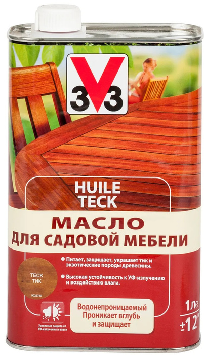 Масло для садовой мебели v33 тик