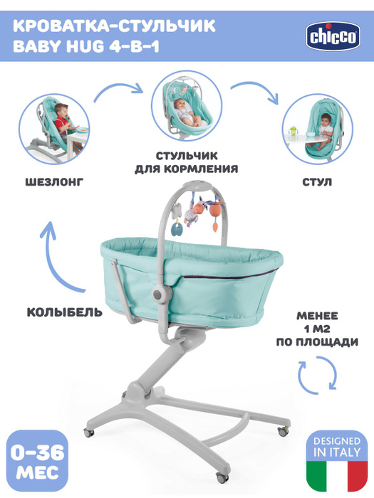 Стульчик для кормления и кроватка