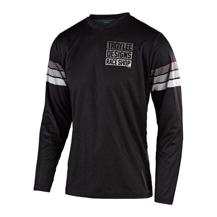 TLD Jersey mono Black. TROYLEE Workshop Race MX.