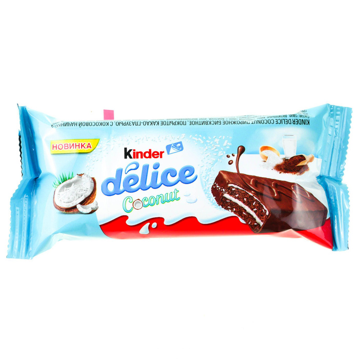 Пирожное Kinder Delice бисквитное кокос, 39г - купить с доставкой по ...