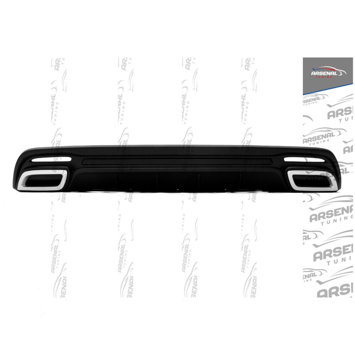 Диффузор (Накладка) на задний бампер для автомобиля Kia Rio 3 (Киа Рио ...