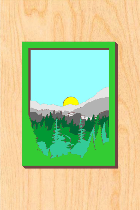 3D раскраска Горы 9 слоев МГКБ 15х20 см / ВВМ / СОЗиДАТЕЛЬ - купить с ...