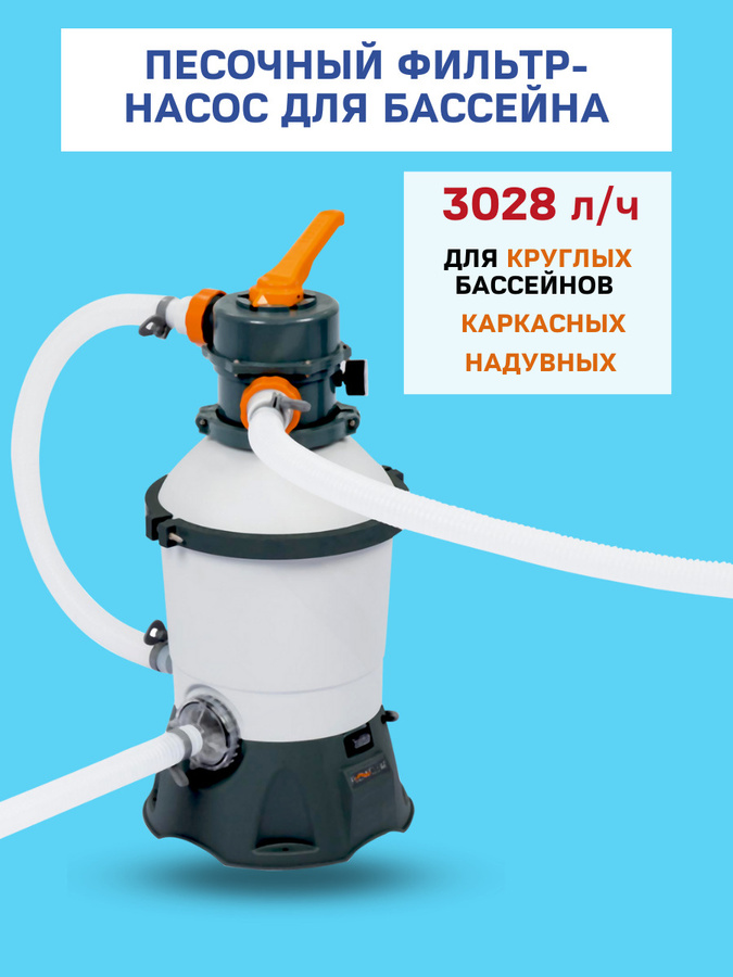 Фильтр-насос для бассейнов песочный 220-240v, 3028 л/ч, 58515 Bestway. Песочный фильтр-насос Bestway 3028 л/ч 58515. Фильтр-насос песочный 3028 л/ч Bestway 58515 3028 л/ч 85 Вт. Фильтр для бассейна песочный Flowclear инструкция.