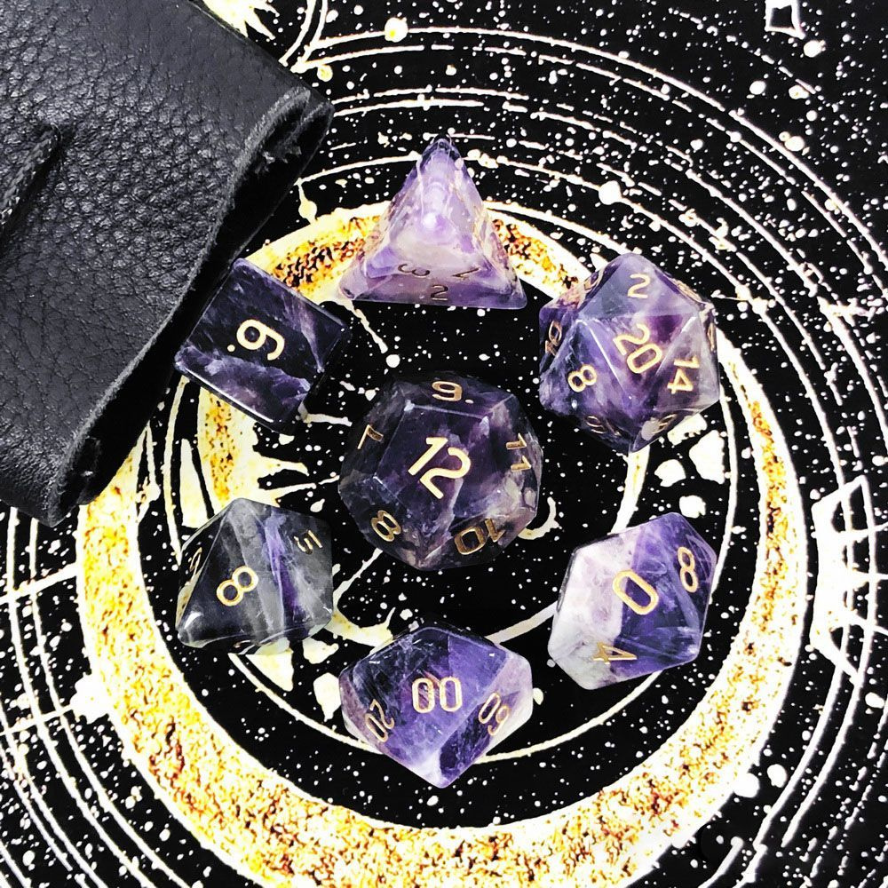 Baldur's Gate 3, DnD dice, кости из натуральных драгоценных камней