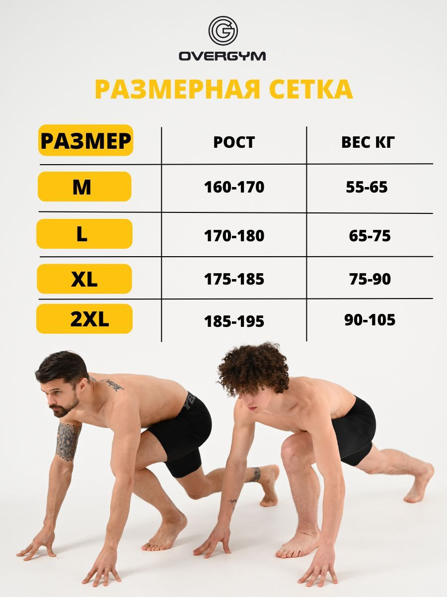 Размерная таблица OVERGYM