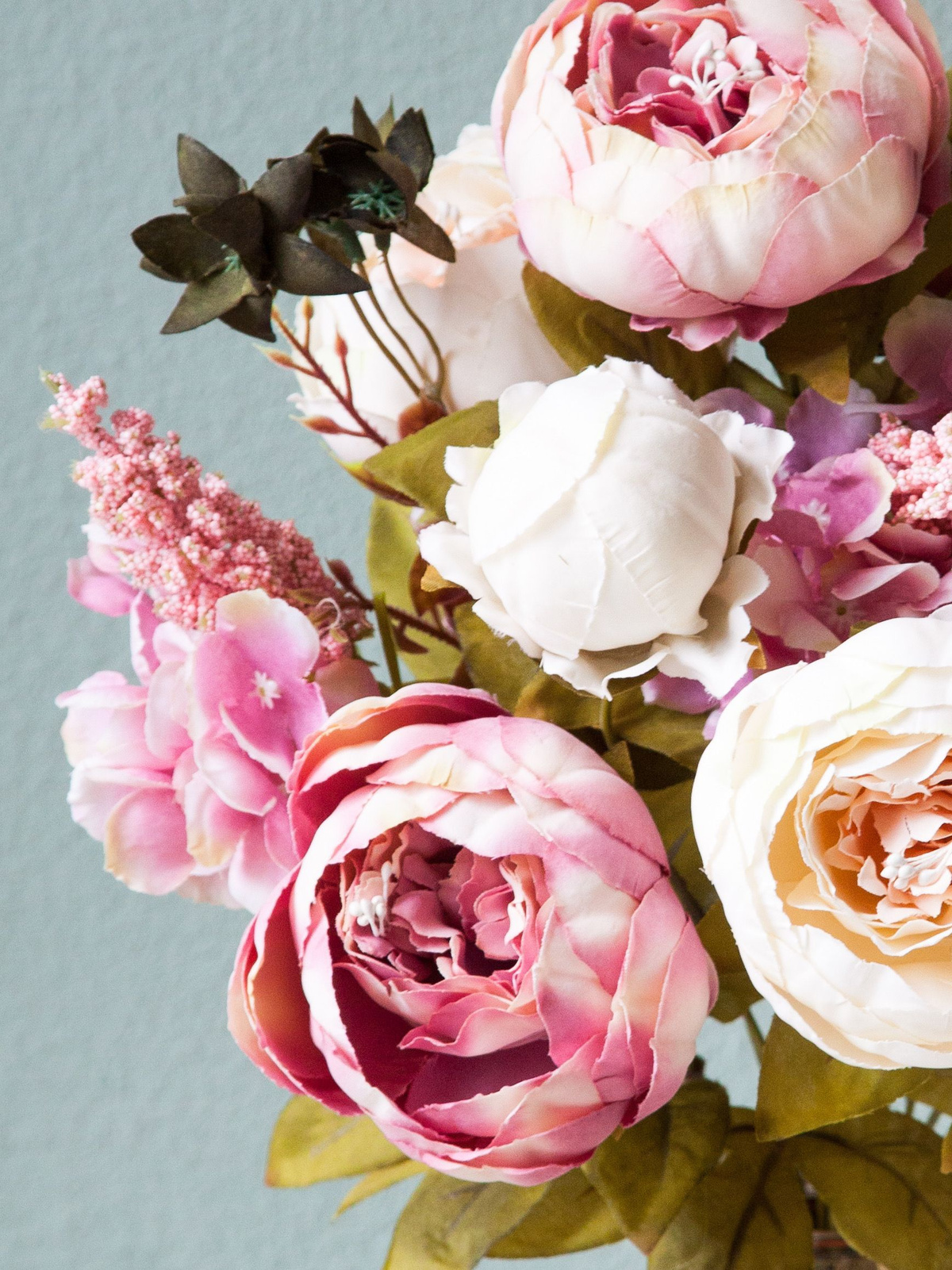 Пионы цветы Botanique One искусственные для интерьера высокие, 56 см ...