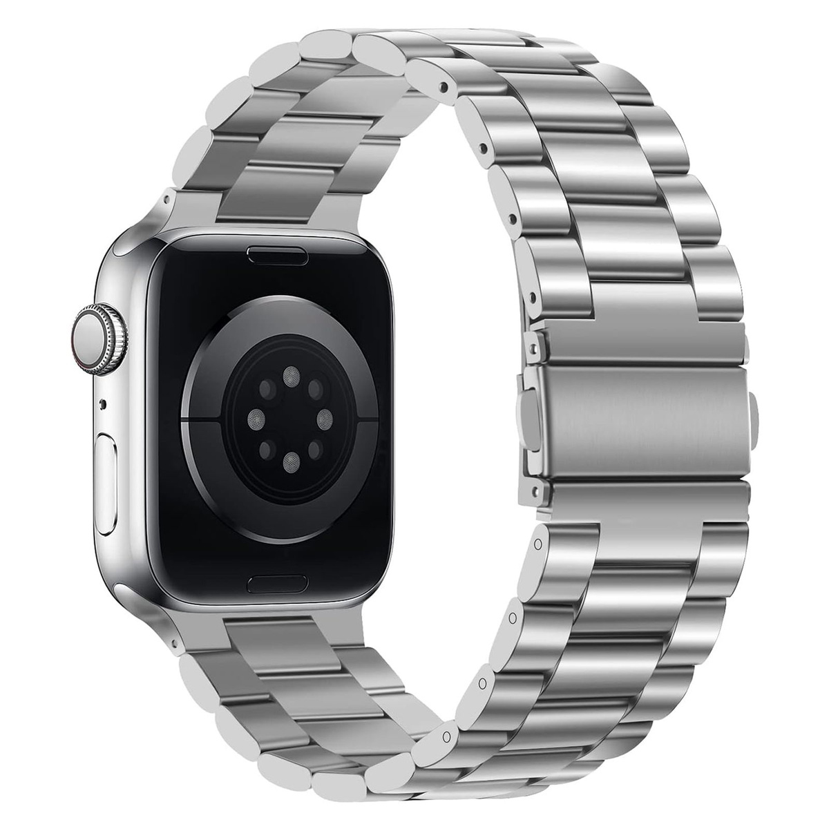 Металлический блочный стальной ремешок для смарт часов Apple Watch ...