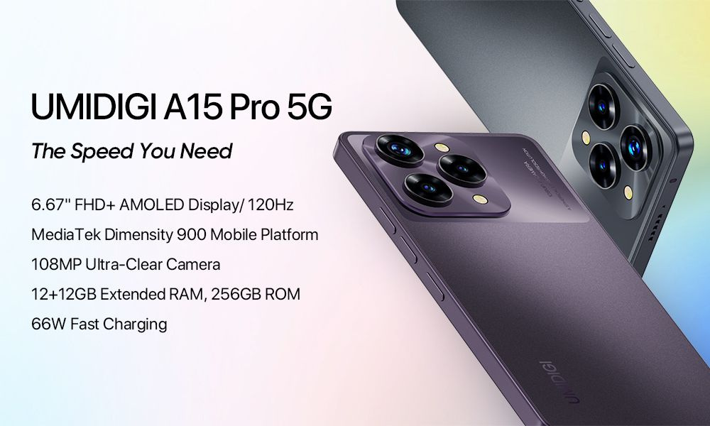 Смартфон UMIDIGI A15 Pro 5G - Space Gray（12GB + 256GB ) - купить по ...