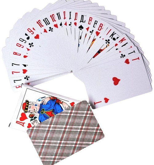 遊戯用カード Карты игральные Queen ZXM c пластиковым покрытием 1 колода 36 карт