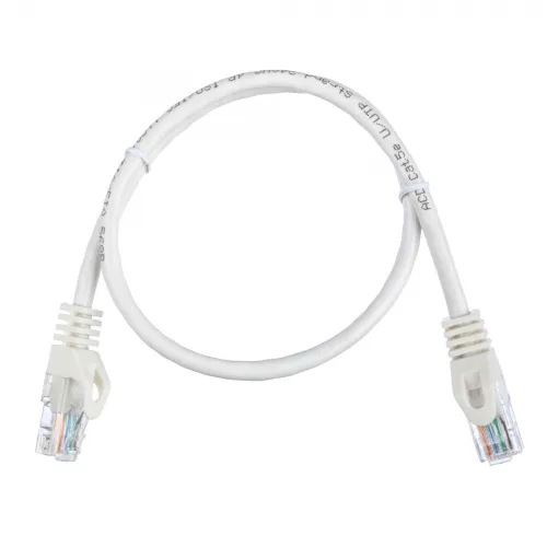 Патч-корд ACD-LPU5C-5DW ACD-LPU5C-5DW Cat5e UTP 24AWG 4Pair, 7/0.18мм CU белый, 0.5м (741722)