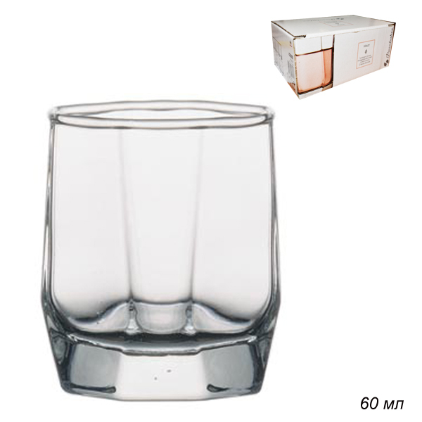 Стопки 6 штук, 60 мл. Хисар.