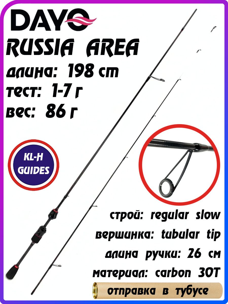СпиннингрыболовныйDAYORUSSIAAREAдлина:198см