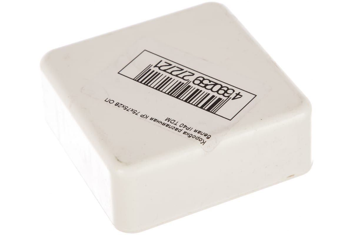 РаспаечнаякоробкаTDM75х75х28ОПбелаяSQ1401-0205-18шт