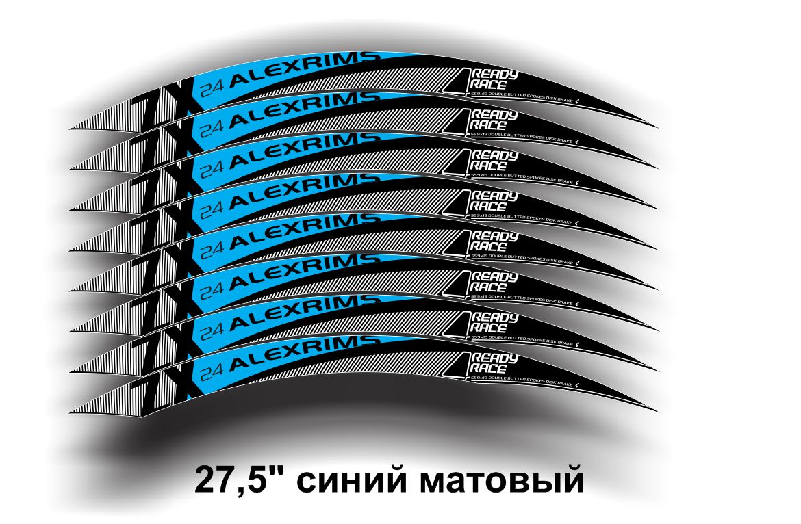 Наклейки Alexrims zx24 для велосипеда на обода, MTB Stickers 27,5