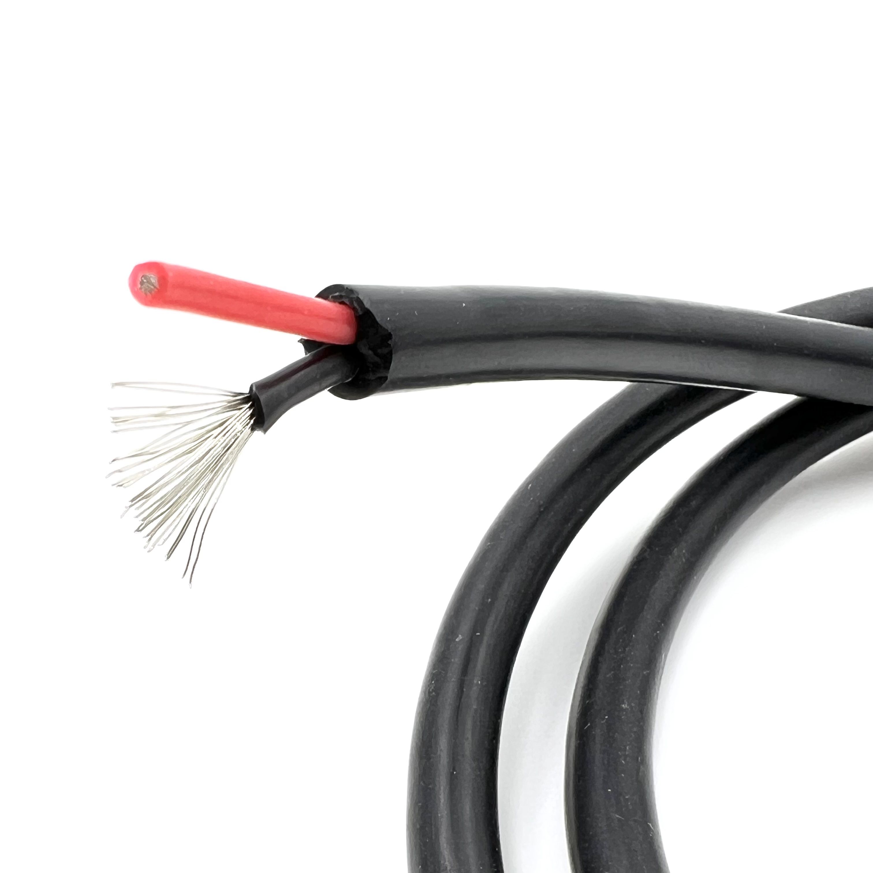 Кабельэлектрический.Медныйпровод1мдвойной2*1,0кв.мм(черный,UL3135)вмягкойсиликоновойизоляцииLFW-2*1,0B