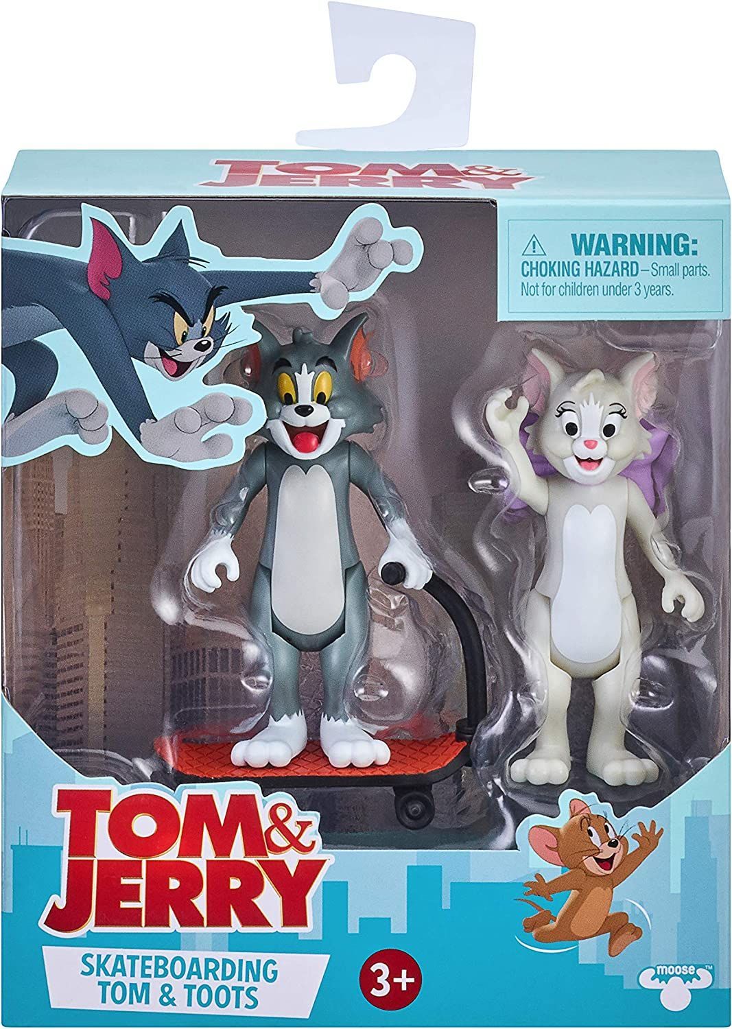 Том и Джерри 2 фигурки Коллекционнык - Скейтбординг Tom & Jerry Tom & Toots
