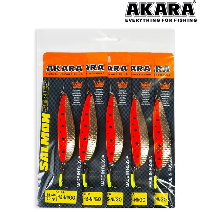 Блесна колеб. Akara Salmon Кета 85 мм 18 гр. 11-CU/GO
