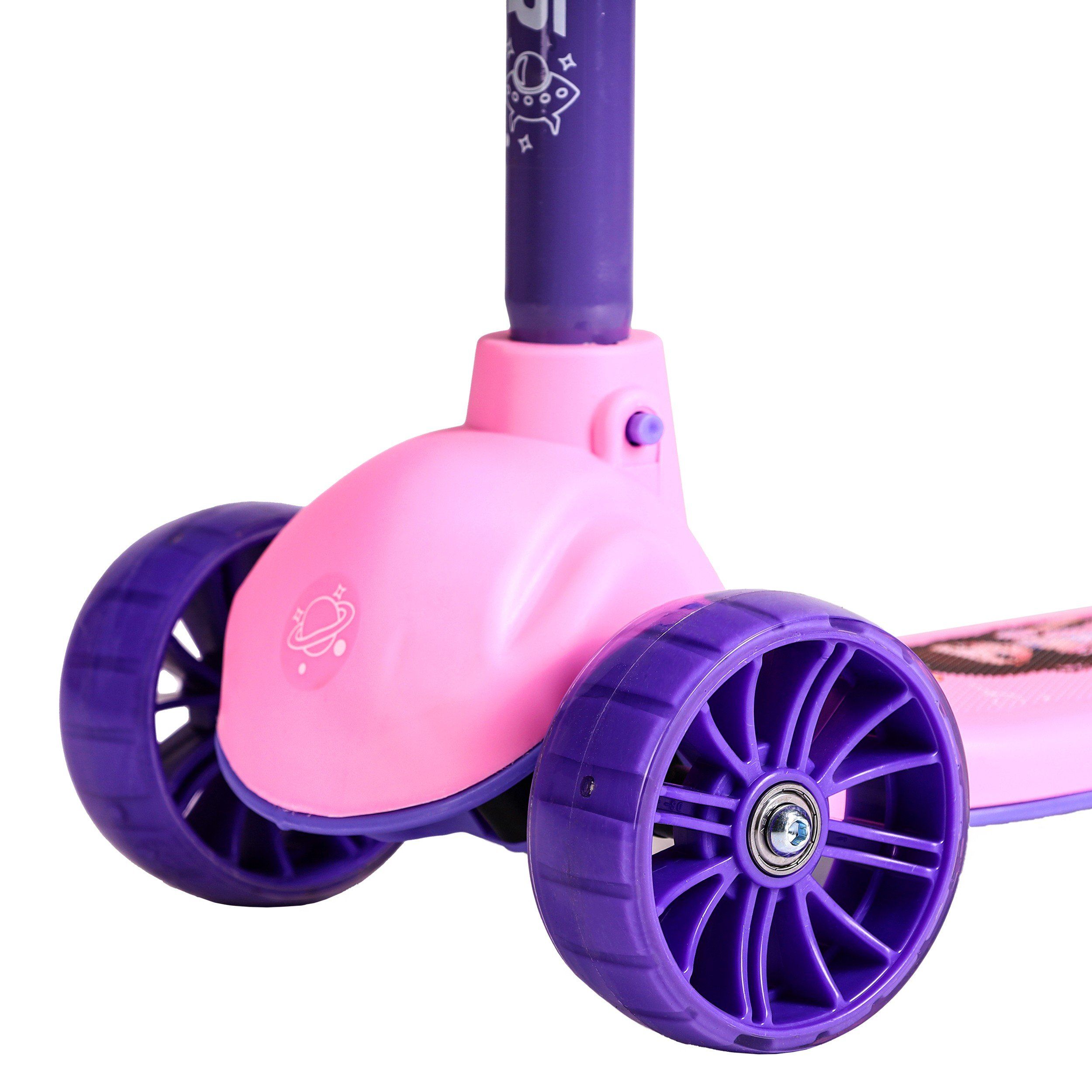 Самокат 3-х колесный SCOOTER Princess, розовый Самокат 3-х колесный SCOOTER Princess, розовый
