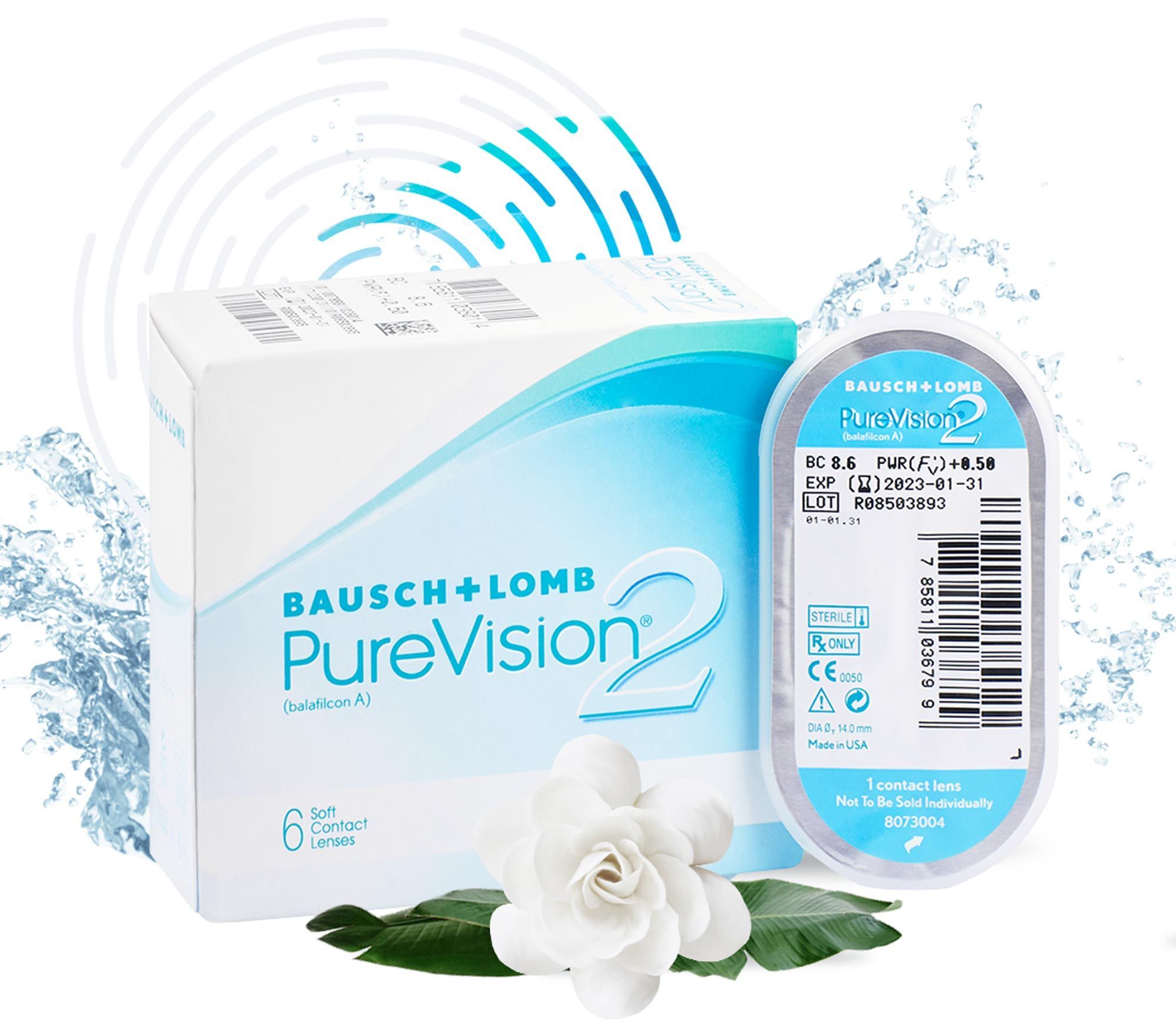 Линзы пьюр вижн. Линзы Пьюр Вижн 2. Bausch&Lomb Pure Vision 2. Линзы Bausch and Lomb Pure Vision 8,3 -2,50.