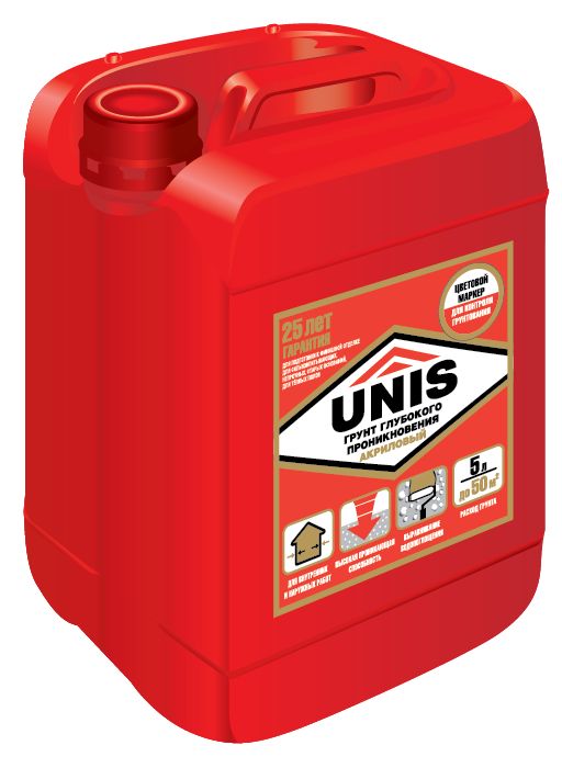 ГрунтовкаглубокогопроникновенияUNIS,5л